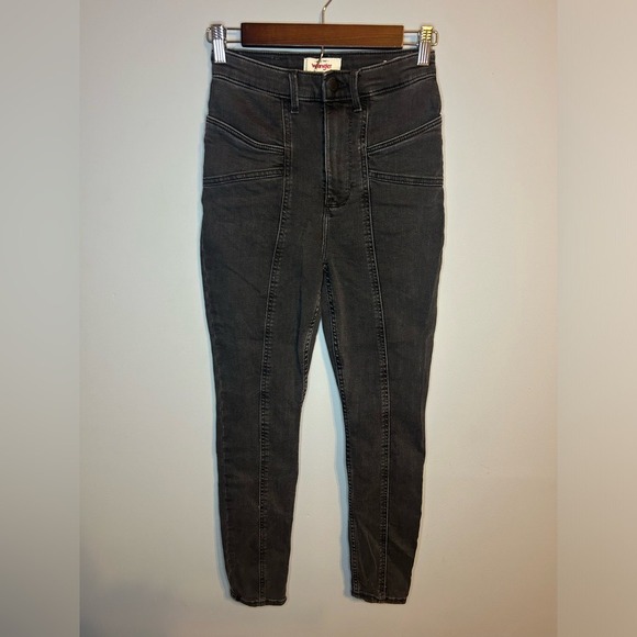 Wrangler Denim - Wrangler Highest Women 2‎ High-Rise Western Skinny Jeans Light Black/Gray